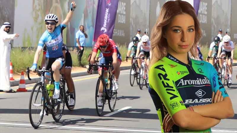Van der Haar fulmine nella prima del Dubai Women’s Tour, 5° Sofia Collinelli