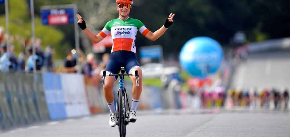 Elisa Longo Borghini vince in solitaria il GP de Plouay