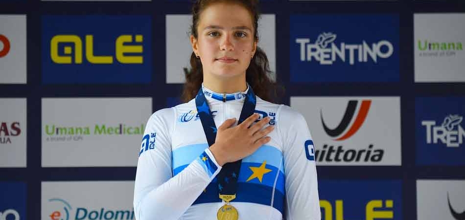 Alena Ivanchenko conquista il titolo europeo della crono individuale Juniores