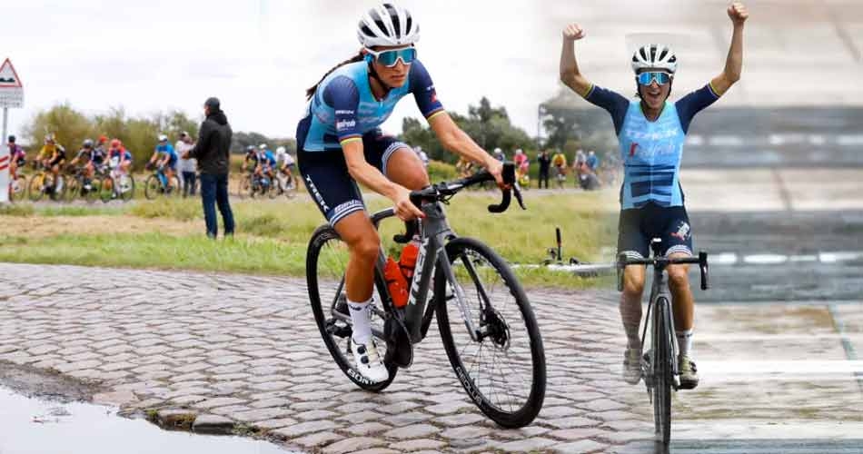 Lizzie Deignan trionfa a Roubaix dopo 82 km di fuga