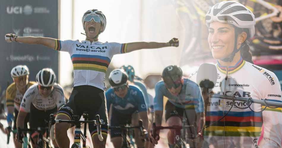 Women's Tour: Balsamo batte Wiebes e festeggia la sua prima vittoria da Campionessa del Mondo