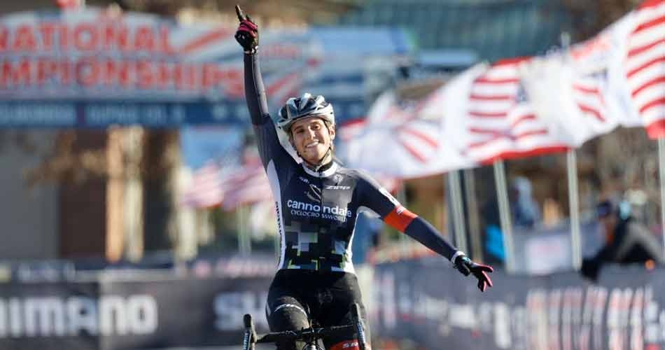 Katie Clouse vince il Campionato USA di ciclocross U23 e festeggia 34 titoli conquistati in tre discipline
