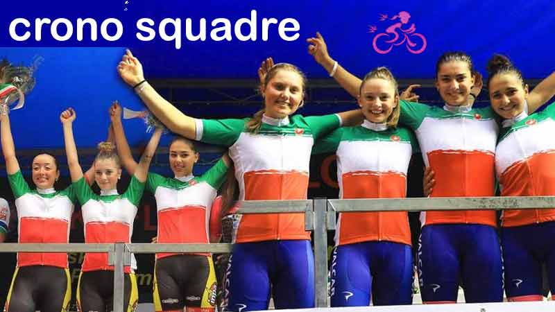 Le allieve Inpa-San Vincenzo e le junior Valcar-PBM sono le neo-Campionesse italiane cronosquadre