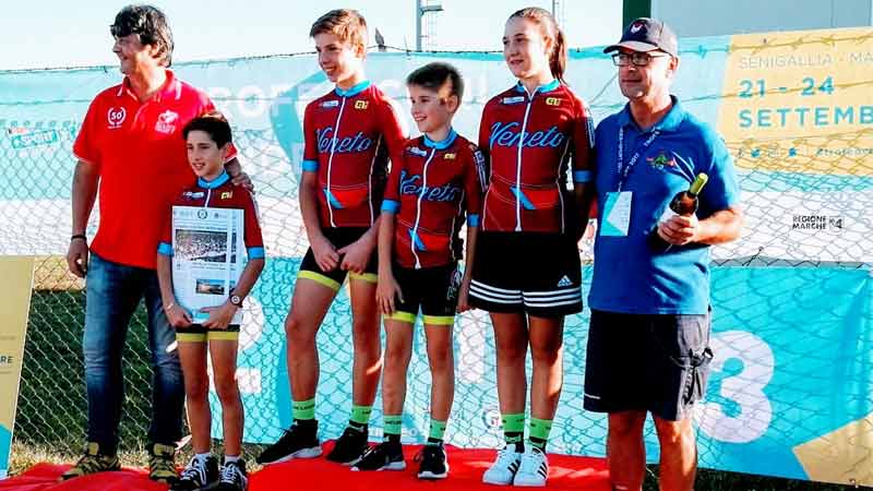 La positiva esperienza dei mini ciclisti del veneto alla finale nazionale del trofeo coni Kinder+Sport di Senigallia