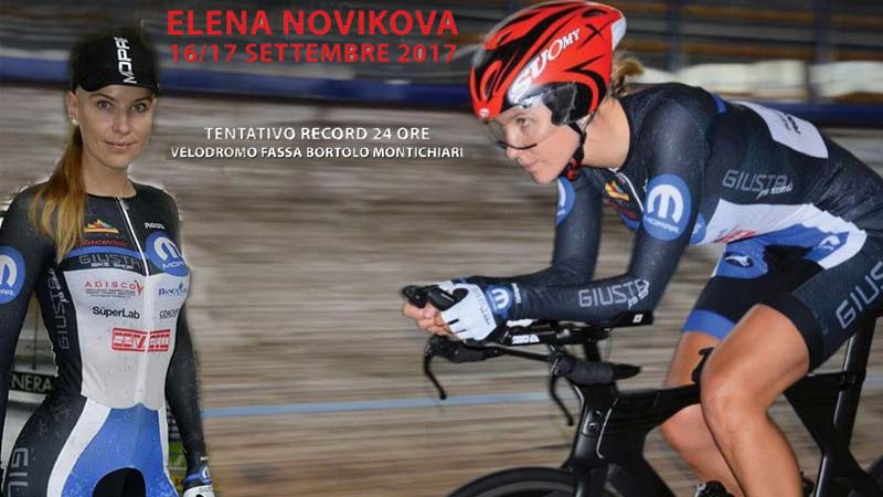 L’ultrabiker Elena Novikova tenterà l’impresa di battere il Record Mondiale 24 ore