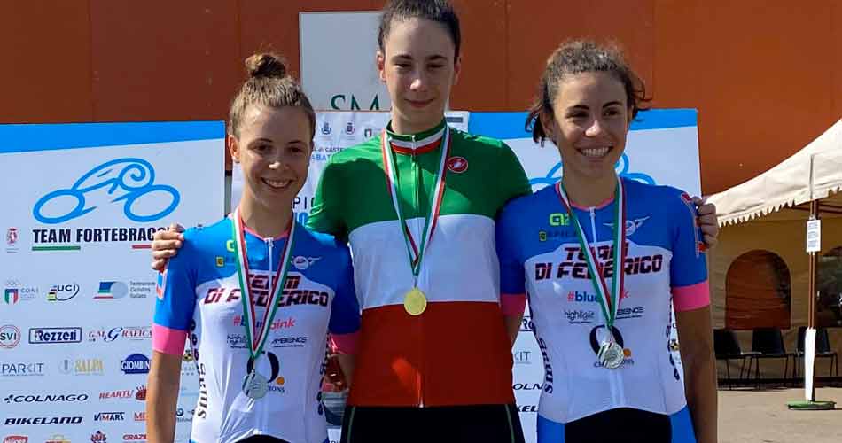 Team Di Federico: proficuo stage in pista al velodromo di Montichiari per Eleonora Ciabocco e Letizia Medori