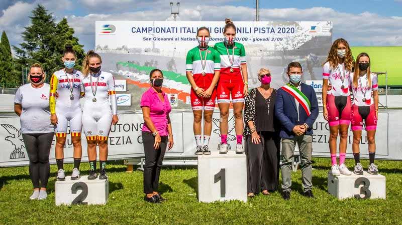 Campionati Italiani pista: Alessia Paccalini e Serena Semoli nella velocità a squadre, Federica Venturelli nell'inseguimento individuale. La Madison a Gaia Bolognesi e Martina Sanfilippo