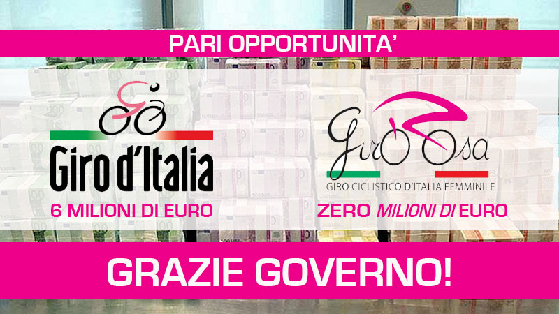 Finanziaria 2018: il Governo investe sul Giro d’Italia dimenticandosi del Giro Rosa