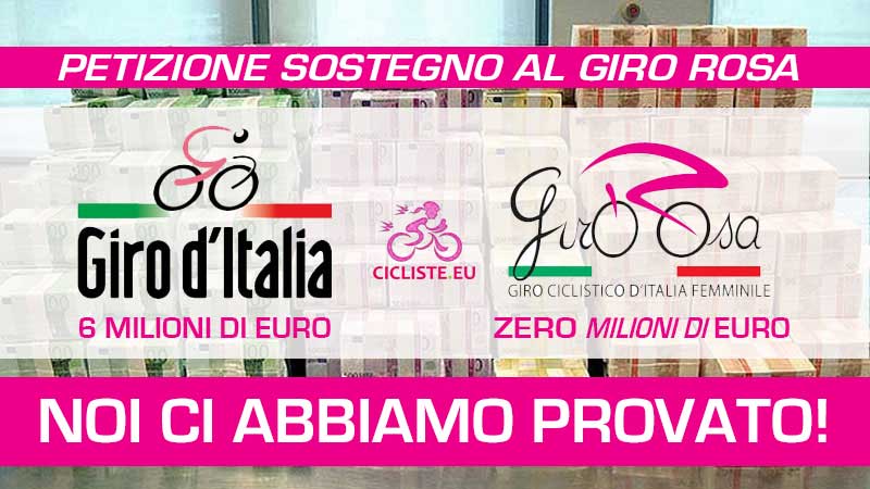 Sostegno al Giro Rosa: i numeri della petizione di cicliste.eu